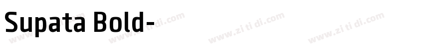 Supata Bold字体转换